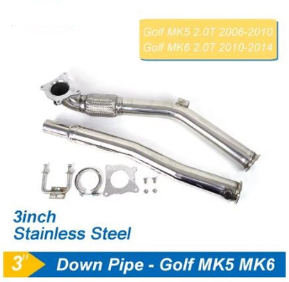 Exhaust Downpipe for VW Golf GTI MK5/MK6, Jetta 2.0T Turbo, Audi A3 - Electromann SA