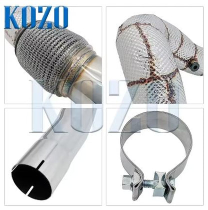 Downpipe Exhaust Pipe Kit for Audi A3/S3 2.0 Turbo and MK7/7.5 Golf R Quattro - Electromann SA