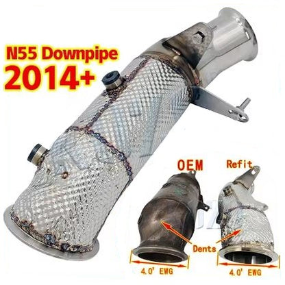 Catless Performance Exhaust Downpipe for BMW N55 M2 F87 3.0T EWG 2014-2019 - Electromann SA