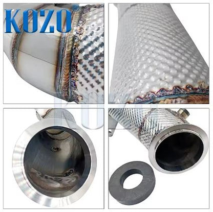 Catless Performance Exhaust Downpipe for BMW N55 M2 F87 3.0T EWG 2014-2019 - Electromann SA