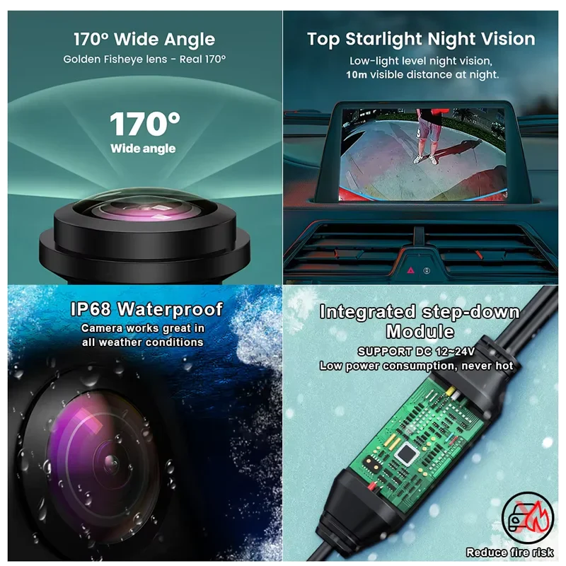 CCD AHD 720P Front View Camera For Toyota Vehicles - Electromann SA