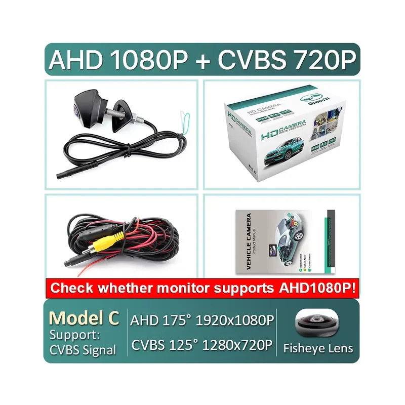 CCD AHD 1080P Front View Camera For Toyota Vehicles - Electromann SA