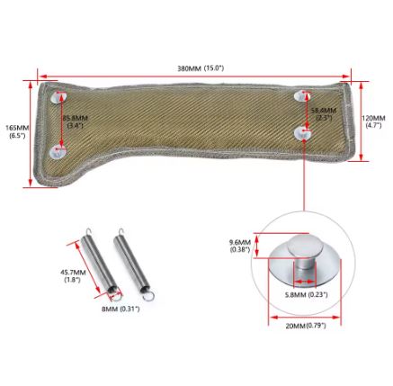 Turbo Blanket For Subaru Car 02-13-WRX 04-18-STi 04-11 Forester 05-09 Liberty Legacy - Electromann SA