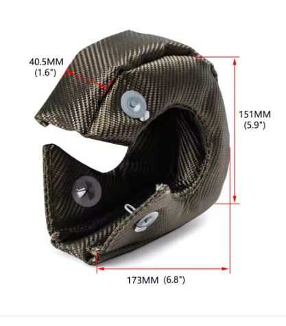 Turbo Charger Heat Shield Protection Blanket for T25/28 GT25 GT28 GT30 Turbo Chargers - Electromann SA