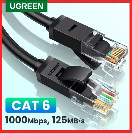 UGREEN Ethernet Cat6 Gigabit High Speed 1000Mbps Internet Cable RJ45 Shielded Network LAN-Cord - Electromann SA