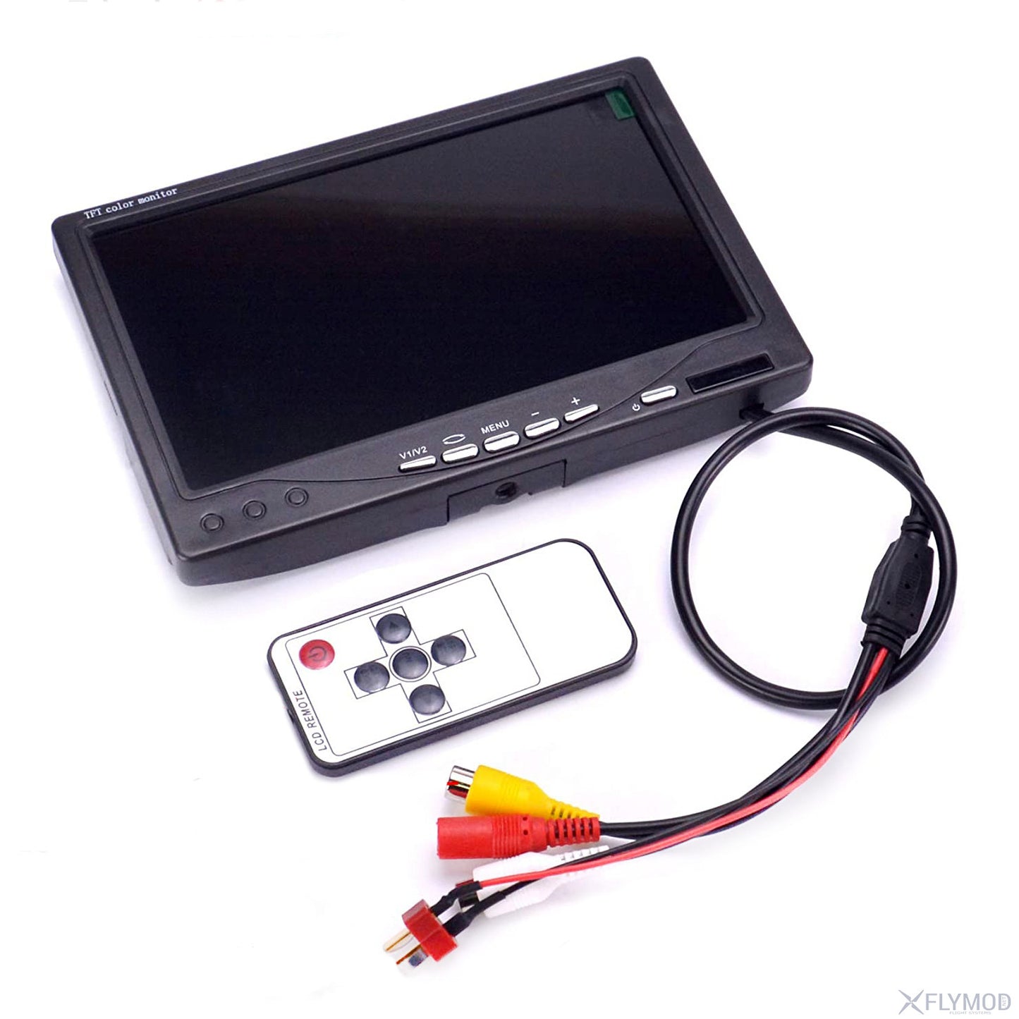 7 Inch 2 Channel TFT/LED AV Monitor - Compact and Versatile Display - Electromann SA