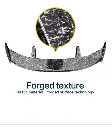 Universal Forged Carbon Look ABS Material Rear Trunk Spoiler For Audi A3/A1/Q2/Q3/Q5/Q7 - Electromann SA