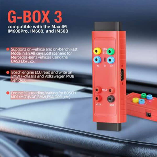 Autel G-Box 3 Tool | Mercedes Benz Key Programming (Addon for IM608 / IM508 + XP400) - Electromann SA