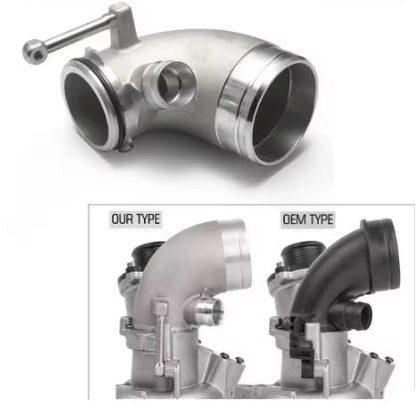 High Velocity Inlet Turbo Elbow Pipe for Golf Mk7 GTI R Audi S3 A3 TT 1.8T 2.0T - Electromann SA