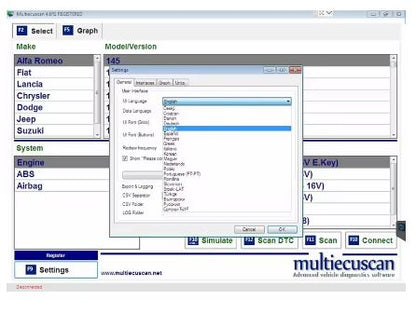 MultiEcuScan V4.6 Registered Unlimited Multi Ecu Scan for Fiat Can Work with ELM327 - Electromann SA