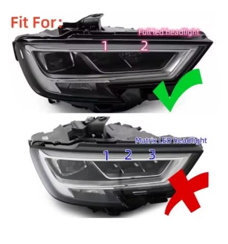 White LED Boards 8V0998474A For 2017-2019 AUDI A3/S3 Full LED Headlight Daytime Running Light - Electromann SA