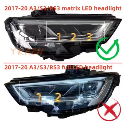 4x Matrix Headlight Daylight DRL Module 8V0998473B For 2017-20 Audi A3/S3/RS3 - Electromann SA