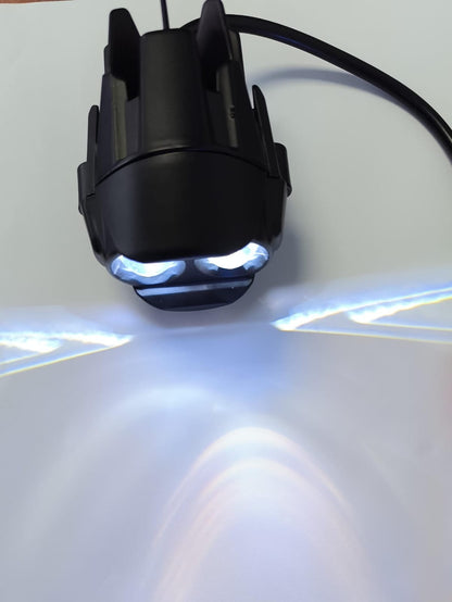 Motorcycle 12v Universal Dual LED and Dual Color Headlights/Spotlights/Fog lights - Electromann SA