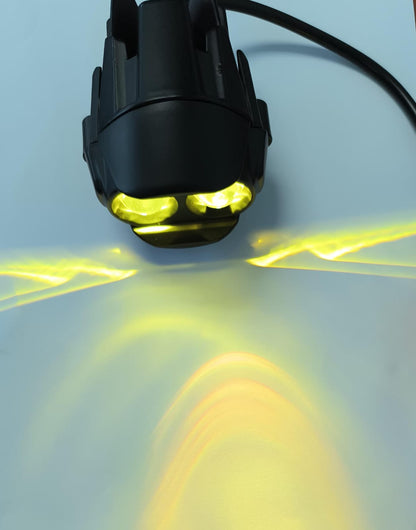 Motorcycle 12v Universal Dual LED and Dual Color Headlights/Spotlights/Fog lights - Electromann SA