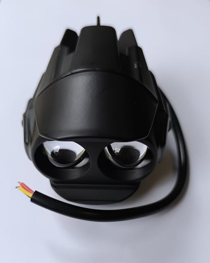 Motorcycle 12v Universal Dual LED and Dual Color Headlights/Spotlights/Fog lights - Electromann SA