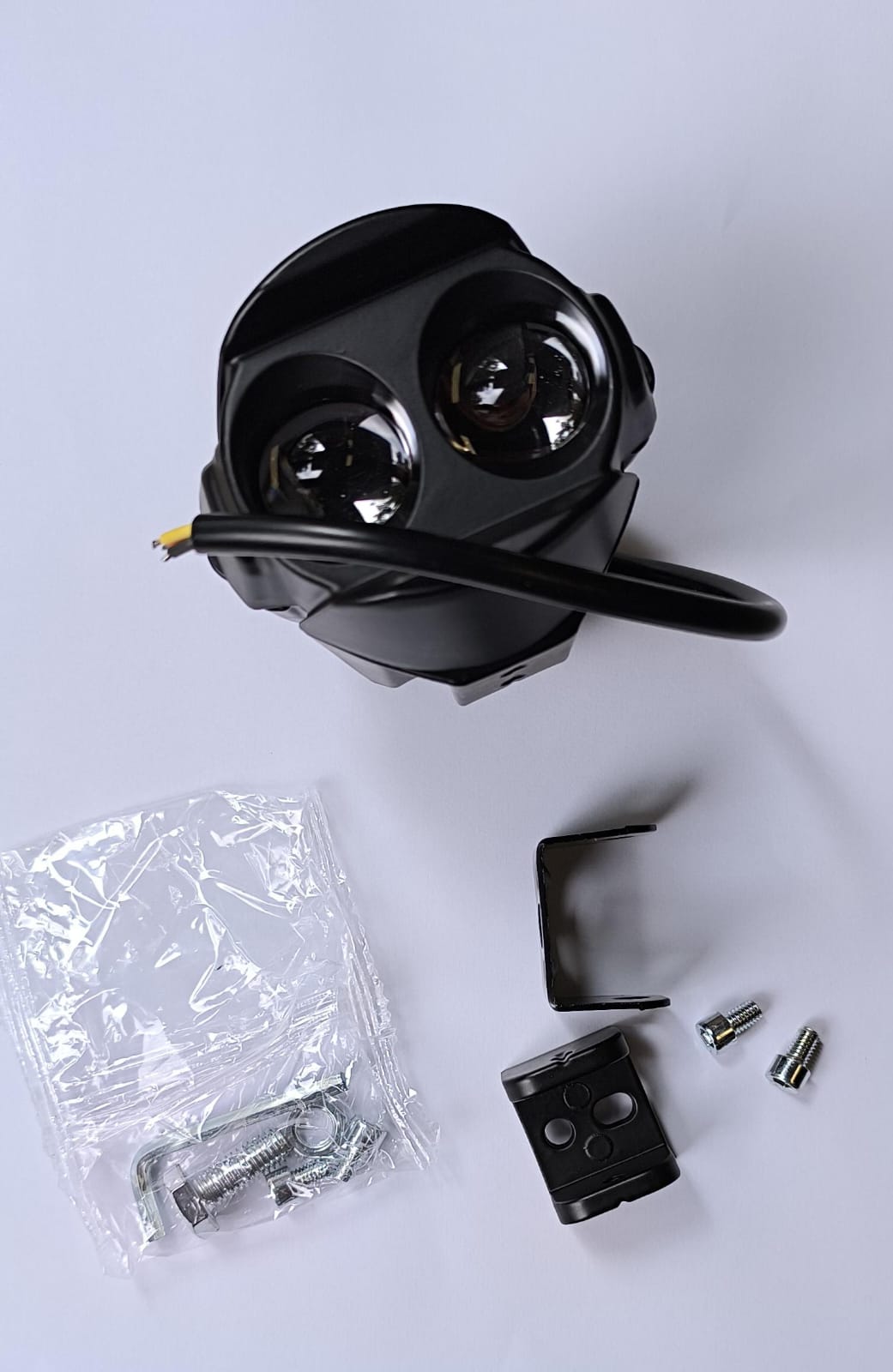 Motorcycle 12v Universal Dual LED and Dual Color Headlights/Spotlights/Fog lights - Electromann SA