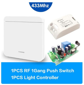 Andowl Q-KG09 Wireless 433mhz 1 Way AC 220v Wall Switch