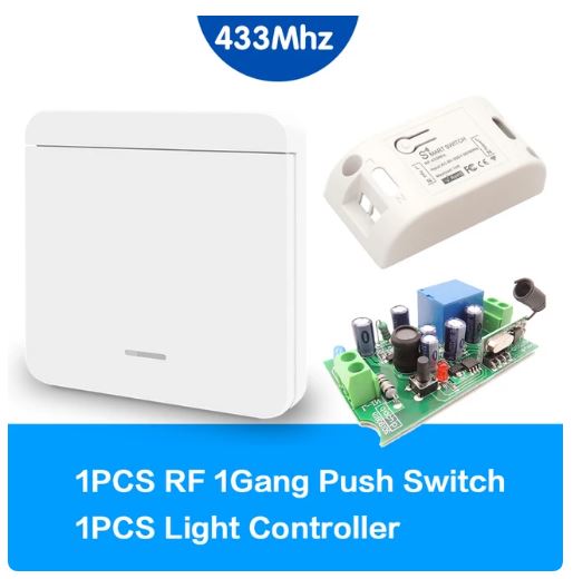 Andowl Q-KG09 Wireless 433mhz 1 Way AC 220v Wall Switch