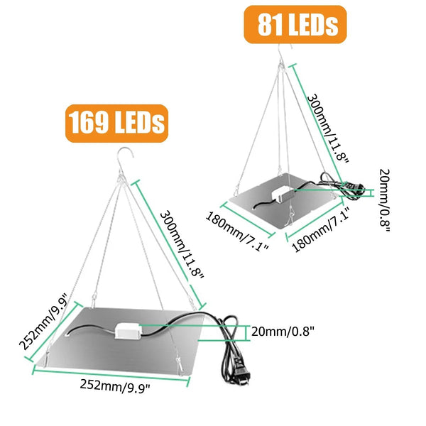 45W Full Spectrum UV + IR LED Plant Grow Light