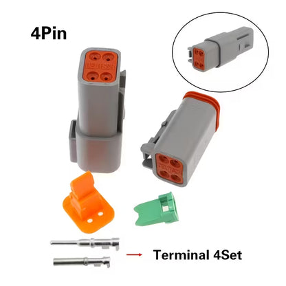 Buy DT06-4S 4Pin Connector Waterproof Male and Female Plugs - Reliable and Waterproof (50000633)
