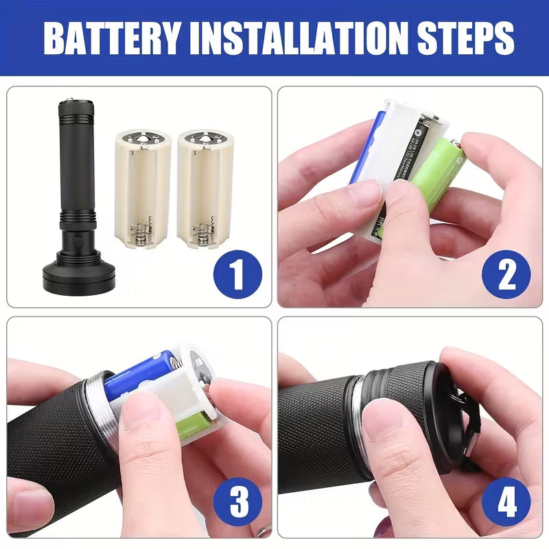 100 LED Ultraviolet UV 395nm Flashlight - Powerful Tool for Detecting Counterfeit Currency, Pet Stains, Bed Bugs, and Scorpions (10006768) - Electromann SA