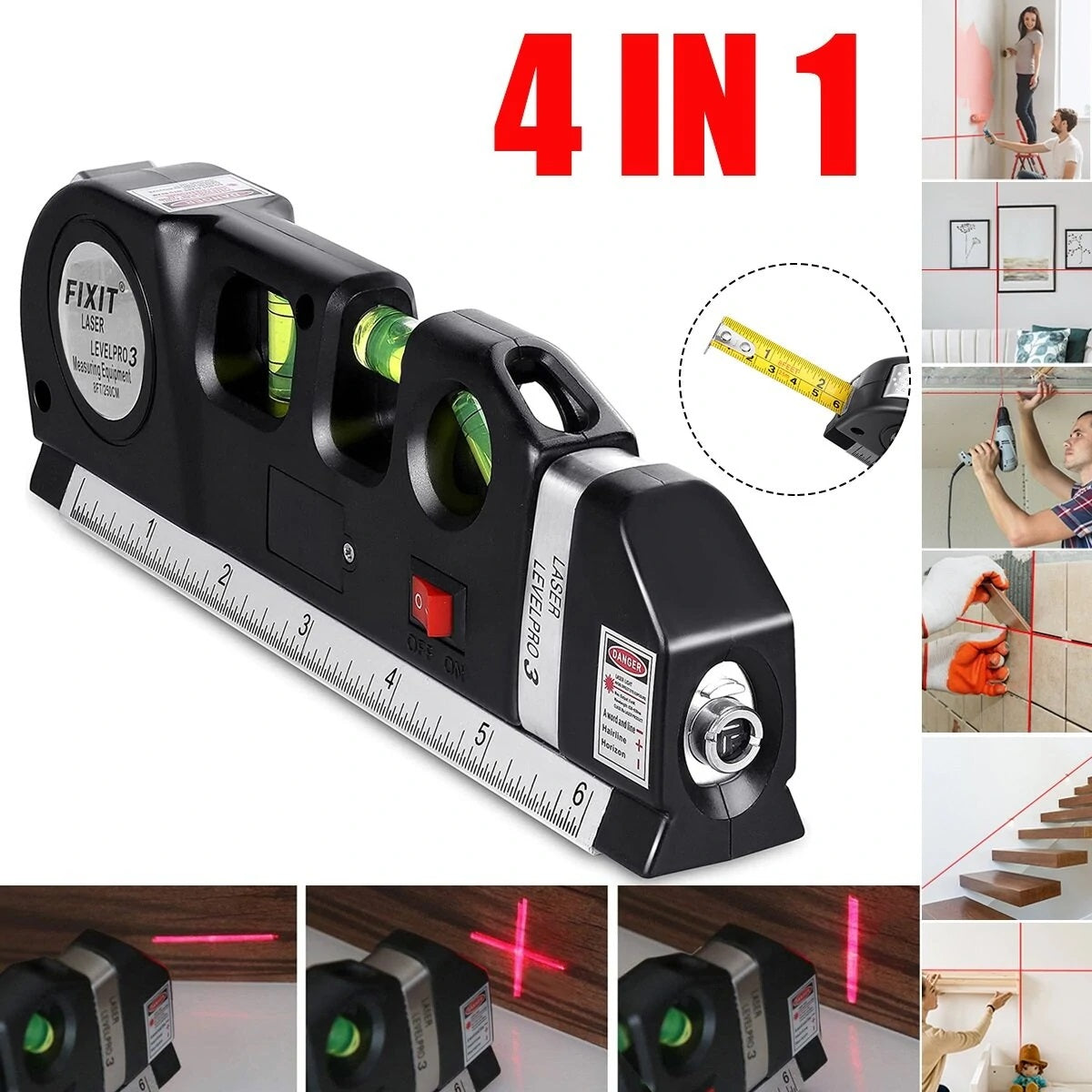 4 In 1 Multipurpose Laser Level