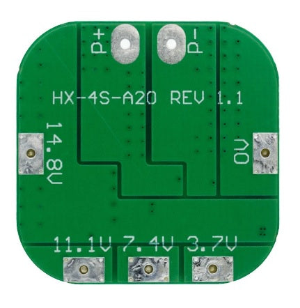 4S 16.8V 20A Peak Li-ion BMS Battery Protection Board