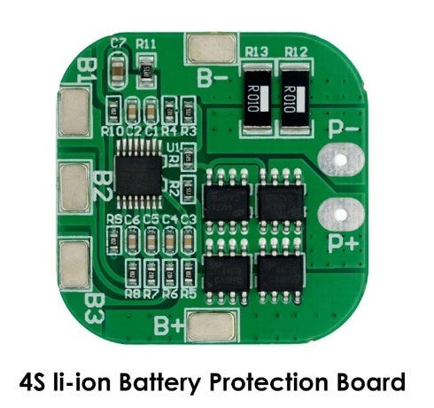 4S 16.8V 20A Peak Li-ion BMS Battery Protection Board