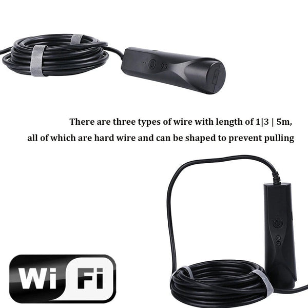 Wifi Wireless Borescope Camera 8MM 1080P HD Inspection Camera 5M