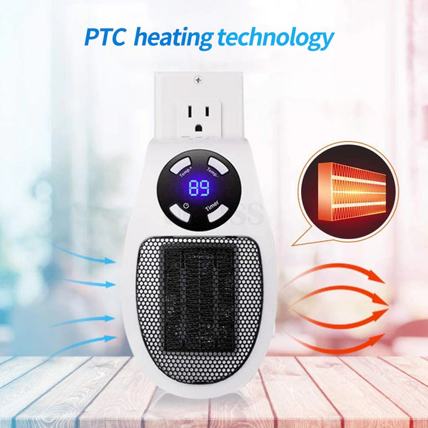 500W Portable Electric Wall Powered Heater