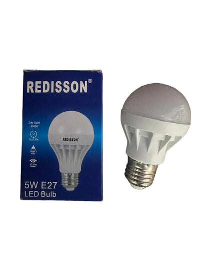 REDISSON 220v AC 5Watt E27 (Screw Type) 6500K LED Bulb (10008157) - Electromann SA