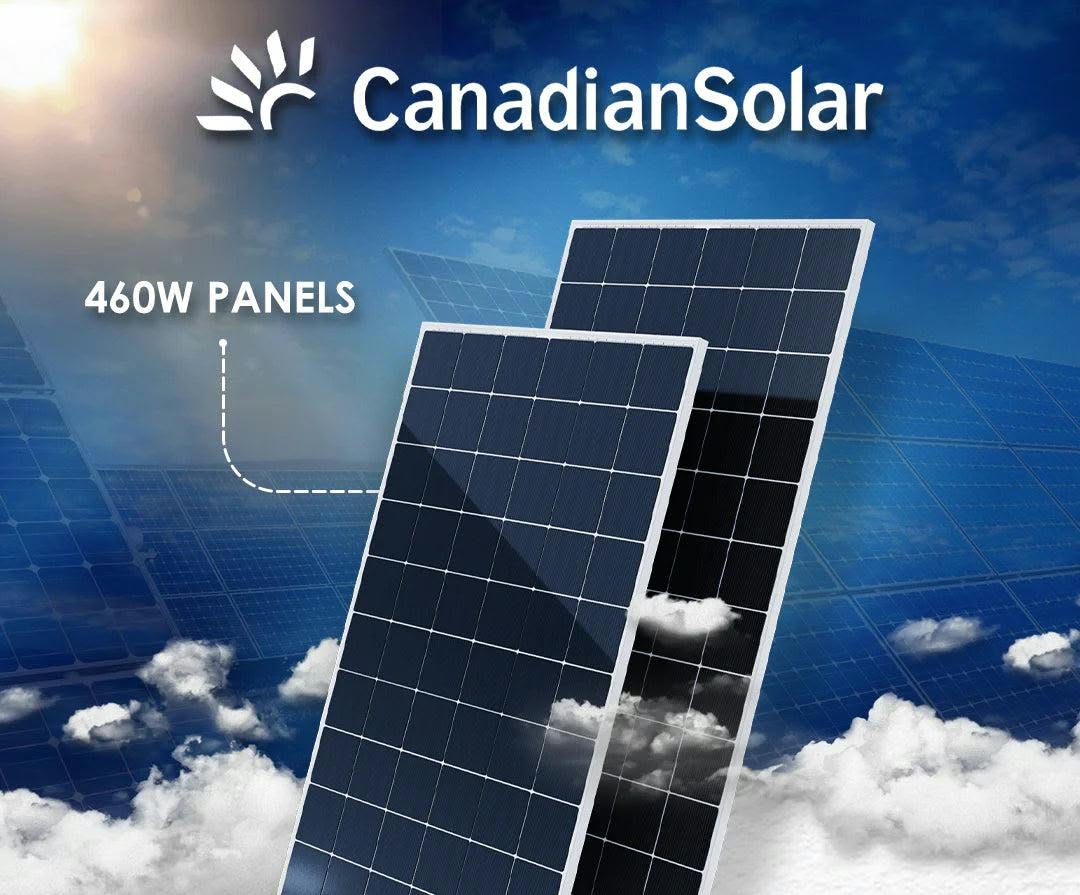 Canadian 460W Mono Solar Panel - High Performance & Durable Solar Panel (10006087) - Electromann SA