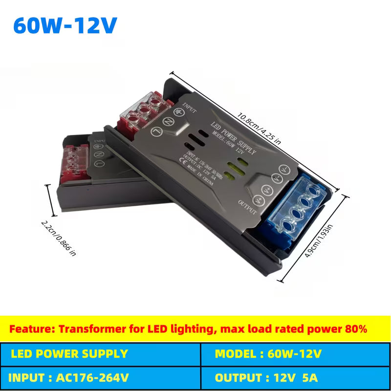 LED Power Supply - LED Strip Transformer - Electromann SA