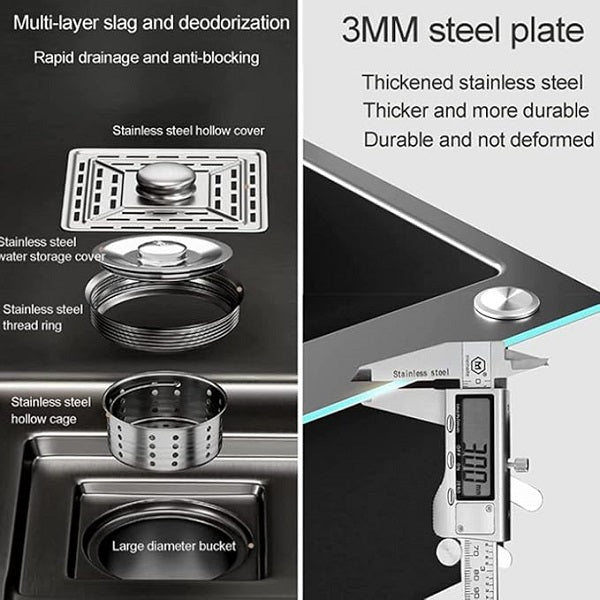 JG20375638 304 Stainless Steel Sink 75cm