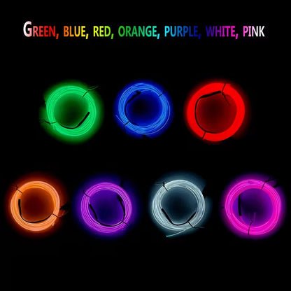 7pcs 5meter Mixed Color Electroluminescent Neon Lights (10007852) (PRE-ORDER) - Electromann SA