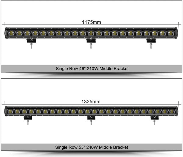 6D Lens 90W 20Inch Single Row Led Bar Light