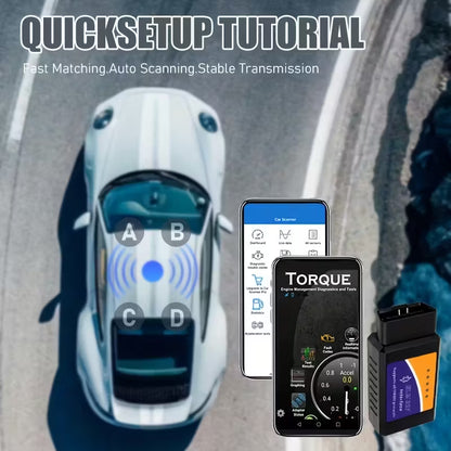 ELM327 Bluetooth OBD2 Vehicle Diagnostic Adapter