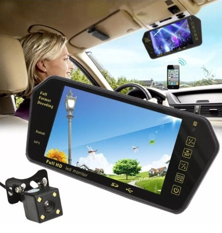 7 Inch TFT LCD Car Bluetooth Rear View Parking Kit