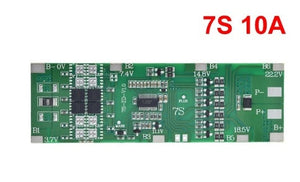 BMS 7S 24V 10A Li-ion 18650 Battery Charge Board