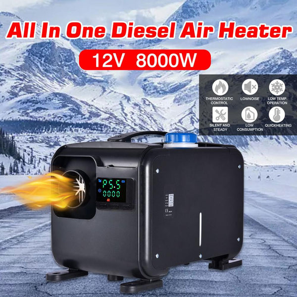 8000W 12V Diesel Powered Portable Home/Workshop/Car/Bus/Truck Heater System