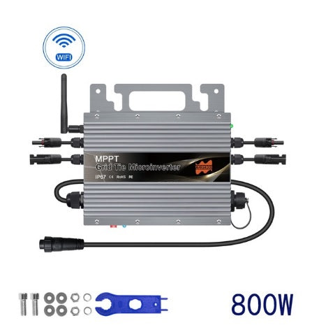 I-800W MPPT Grid Tie Micro Inverter ene-WiFi eyakhelwe ngaphakathi 