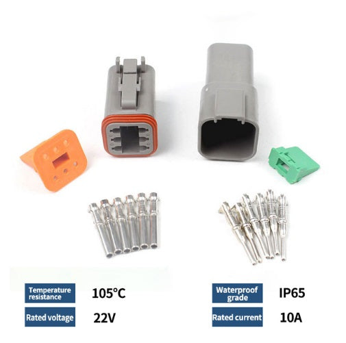 Buy 8 Pin Waterproof Deutsch Type Electrical Connector - Reliable and Waterproof