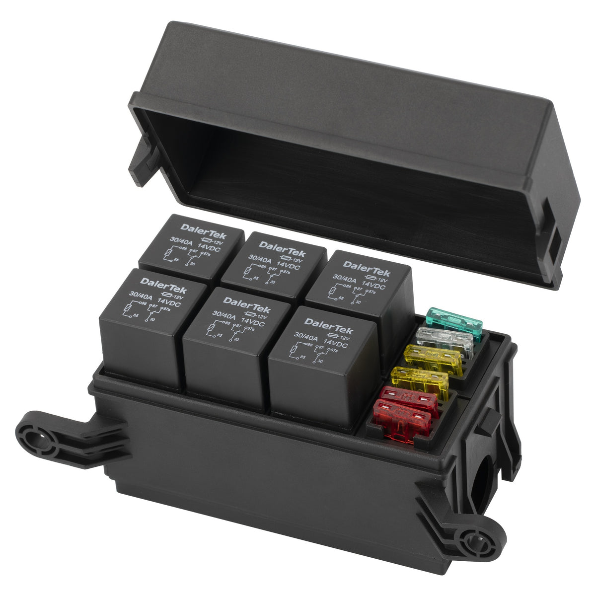 Relay Box Module 6 Slots 12V Relay Block Fuse and Relay Box (10001365) – Electromann SA