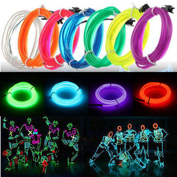 2m Neon Light Electroluminescent Wire - Flexible and Vibrant Lighting Solution