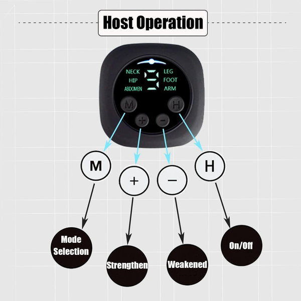 9-Level EMS Electric Foot Massager Pad