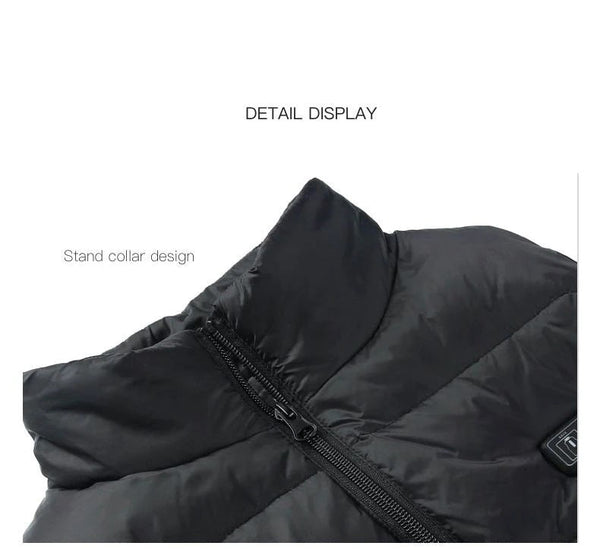 Stay Warm and Stylish with the 9 Zone USB Electric Heated Thermal Jacket