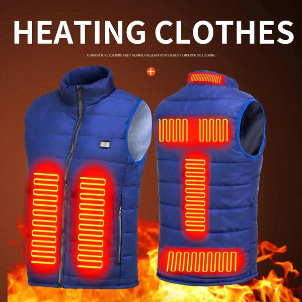 Stay Warm in Style with the 9 Zone USB Electric Heated Thermal Jacket for Men and Women