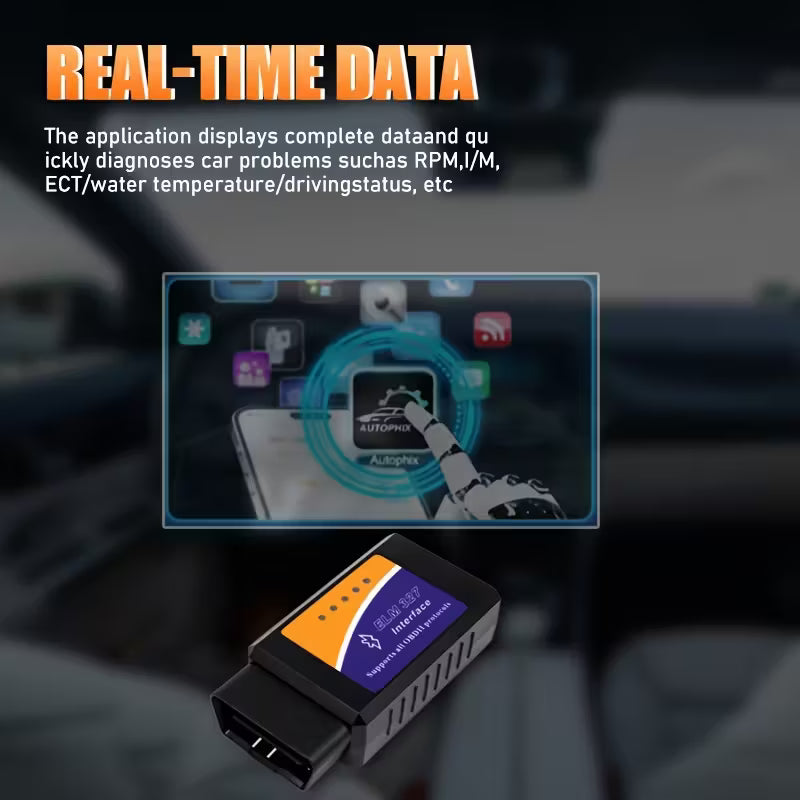 ELM327 Bluetooth OBD2 Vehicle Diagnostic Adapter - Electromann SA
