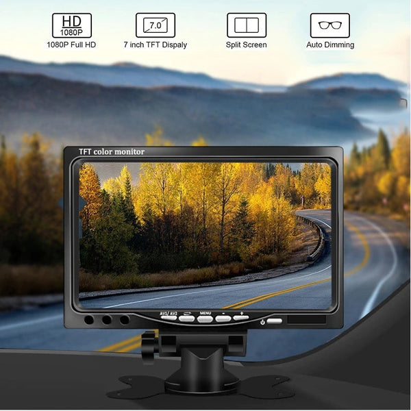 2020 Update Car DVR 7 Inch HD 1024x600P Rearview Camera System