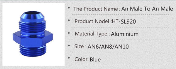 I-AN6-AN6 MALE ukuya ku-Straight Cut Fitting nge-O-Ring 